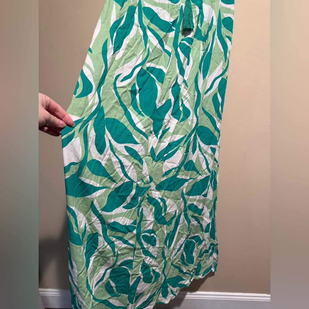 Label of Love Tropical Print Maxi Dress Green Size small - Picture 7 of 10